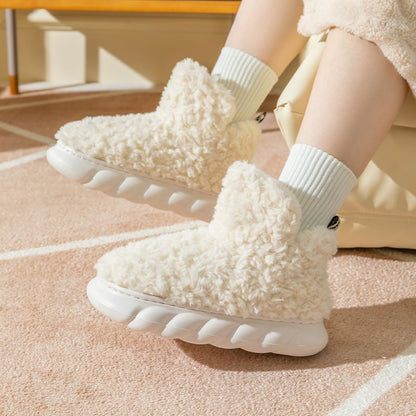 Winter Waterproof Heeled Slippers for Indoor and Outdoor Use, Cute Cotton Slippers - Discover Epic Goods