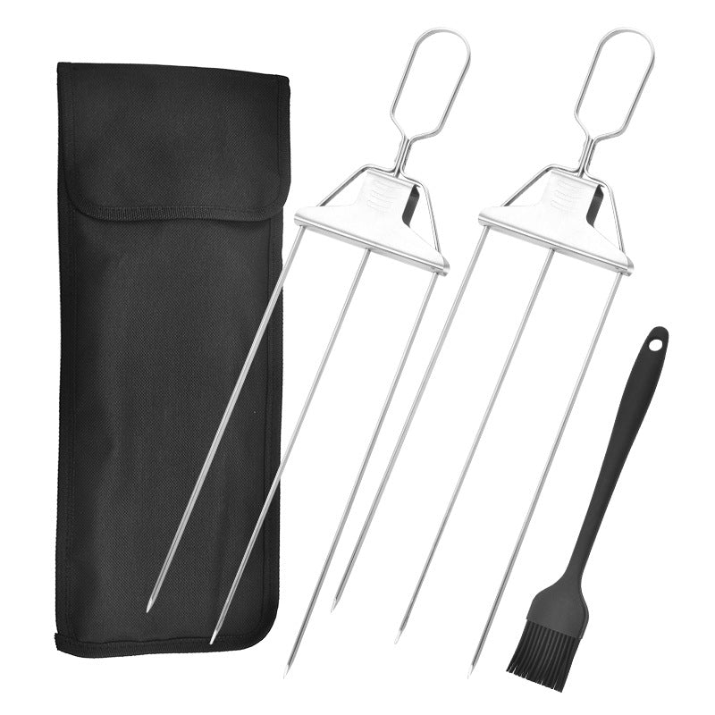 Stainless Steel 3-Prong Skewer Needles - Discover Epic Goods