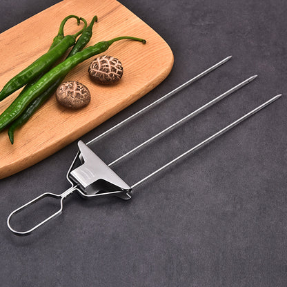 Stainless Steel 3-Prong Skewer Needles - Discover Epic Goods